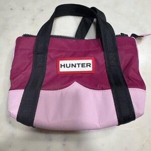 Hunter Two-Tone Pink and Black Mini Tote Bag